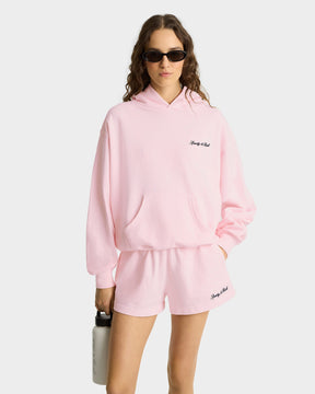 Syracuse Embroidered Hoodie - Pink Dolphin