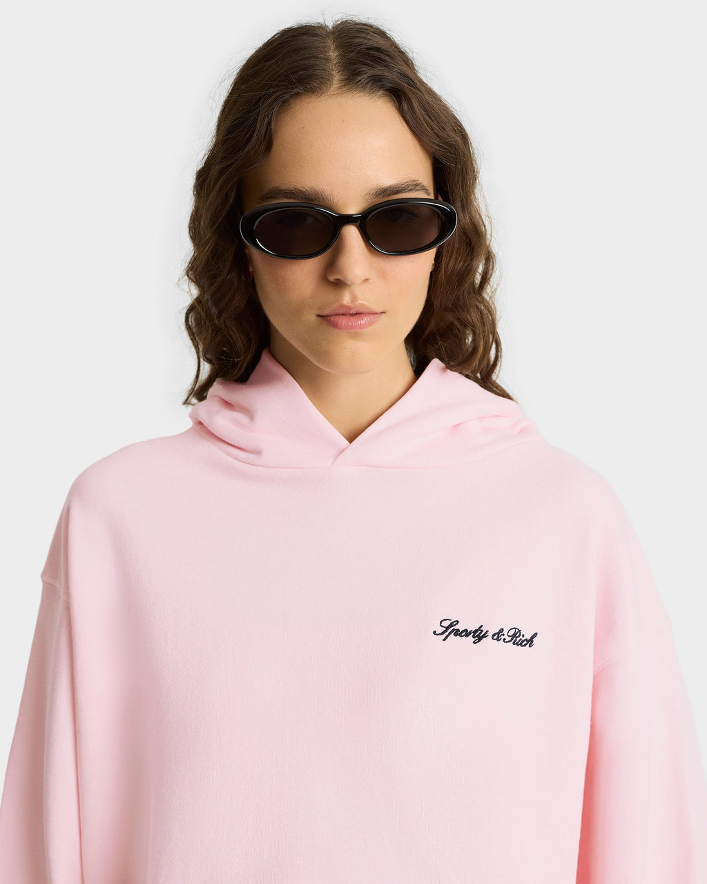 Syracuse Embroidered Hoodie - Pink Dolphin