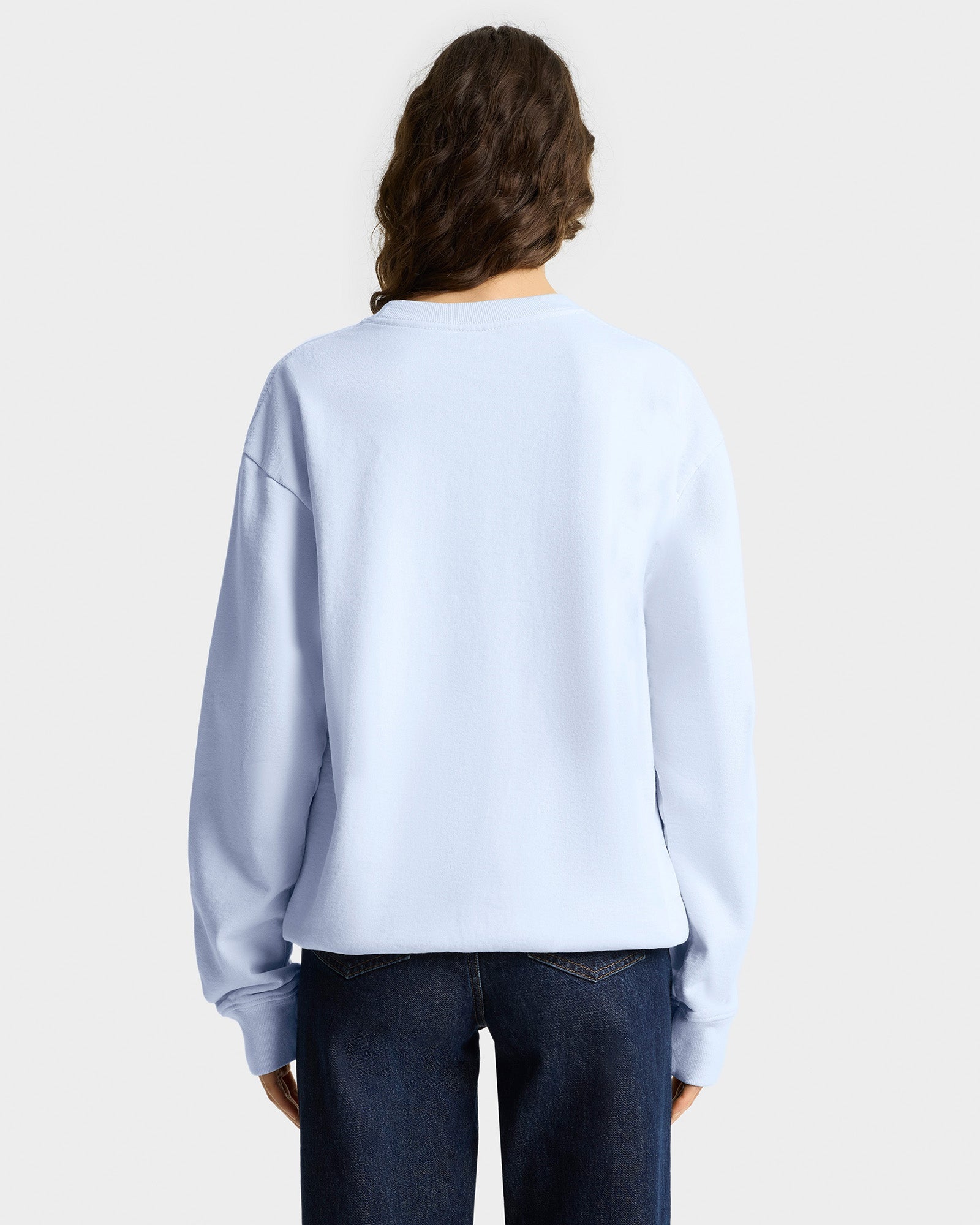 Syracuse Embroidered Crewneck - Ciel/Navy