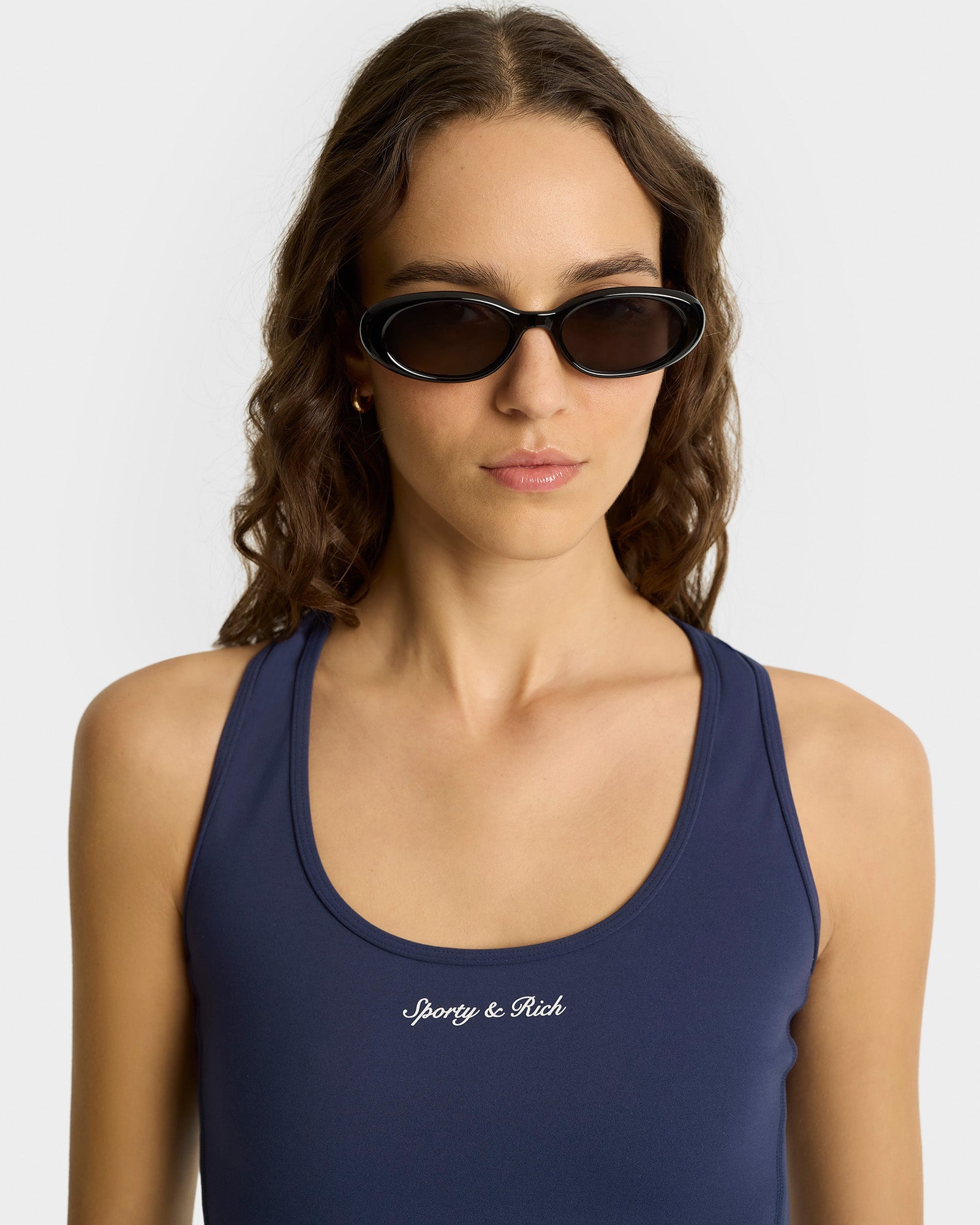 Syracuse Sports Tank - Navy/White