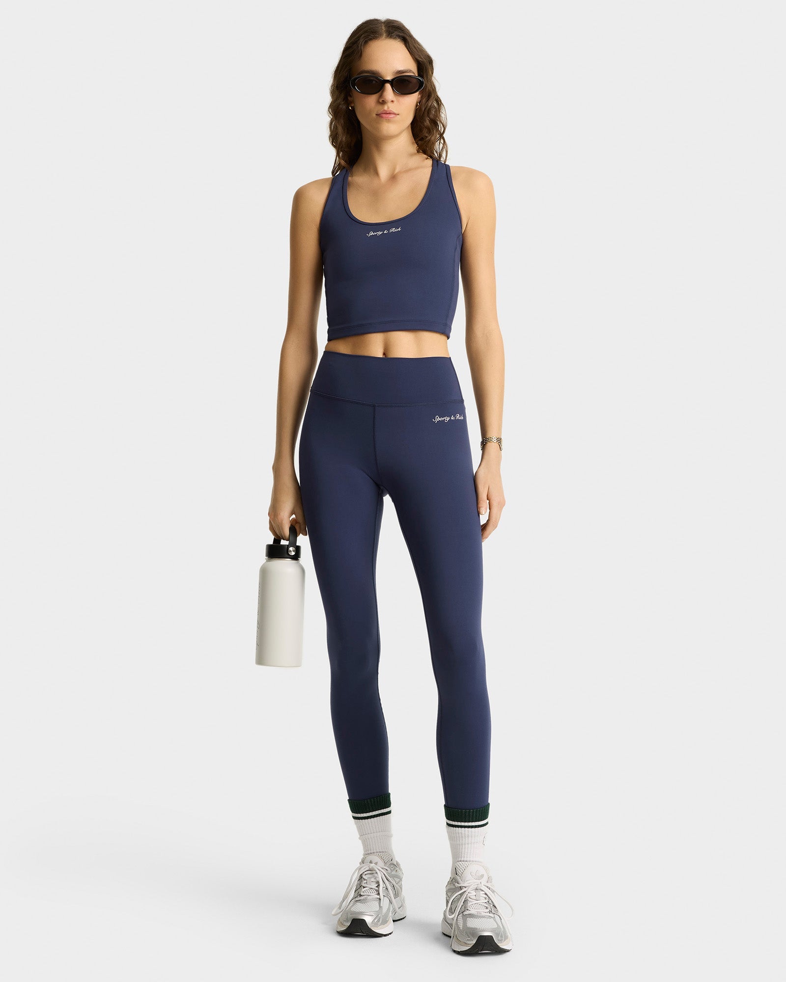 Syracuse Leggings - Navy/White