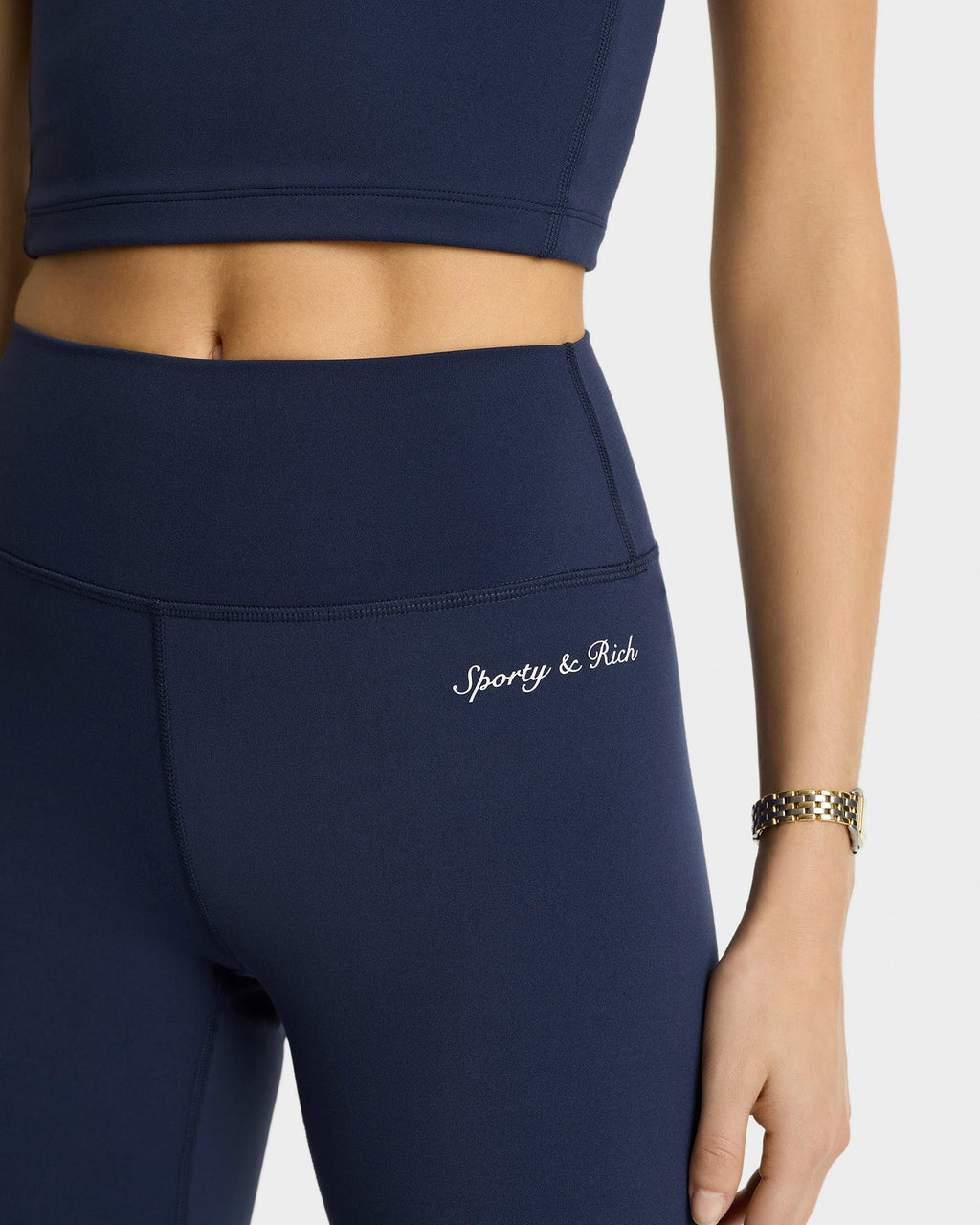 Syracuse Leggings - Navy/White