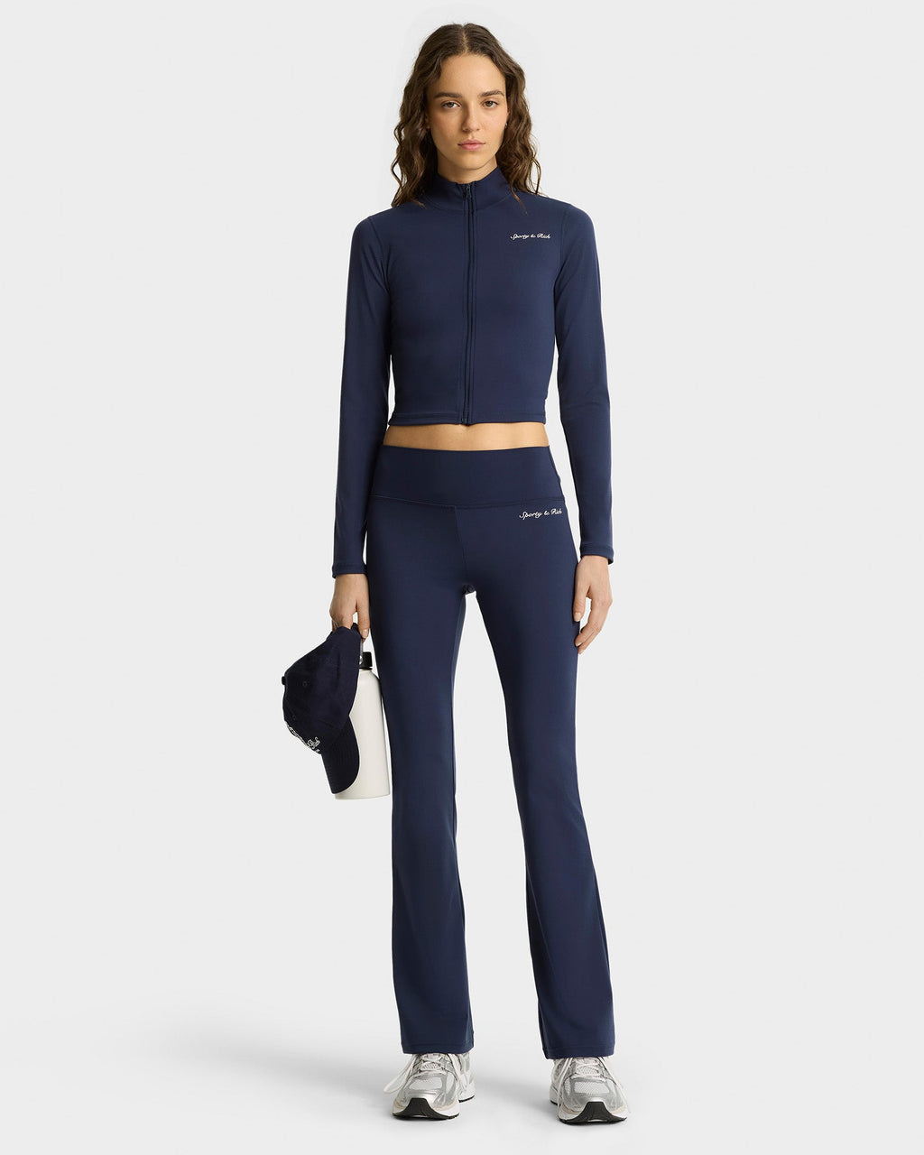 Syracuse Flared Legging - Navy/White