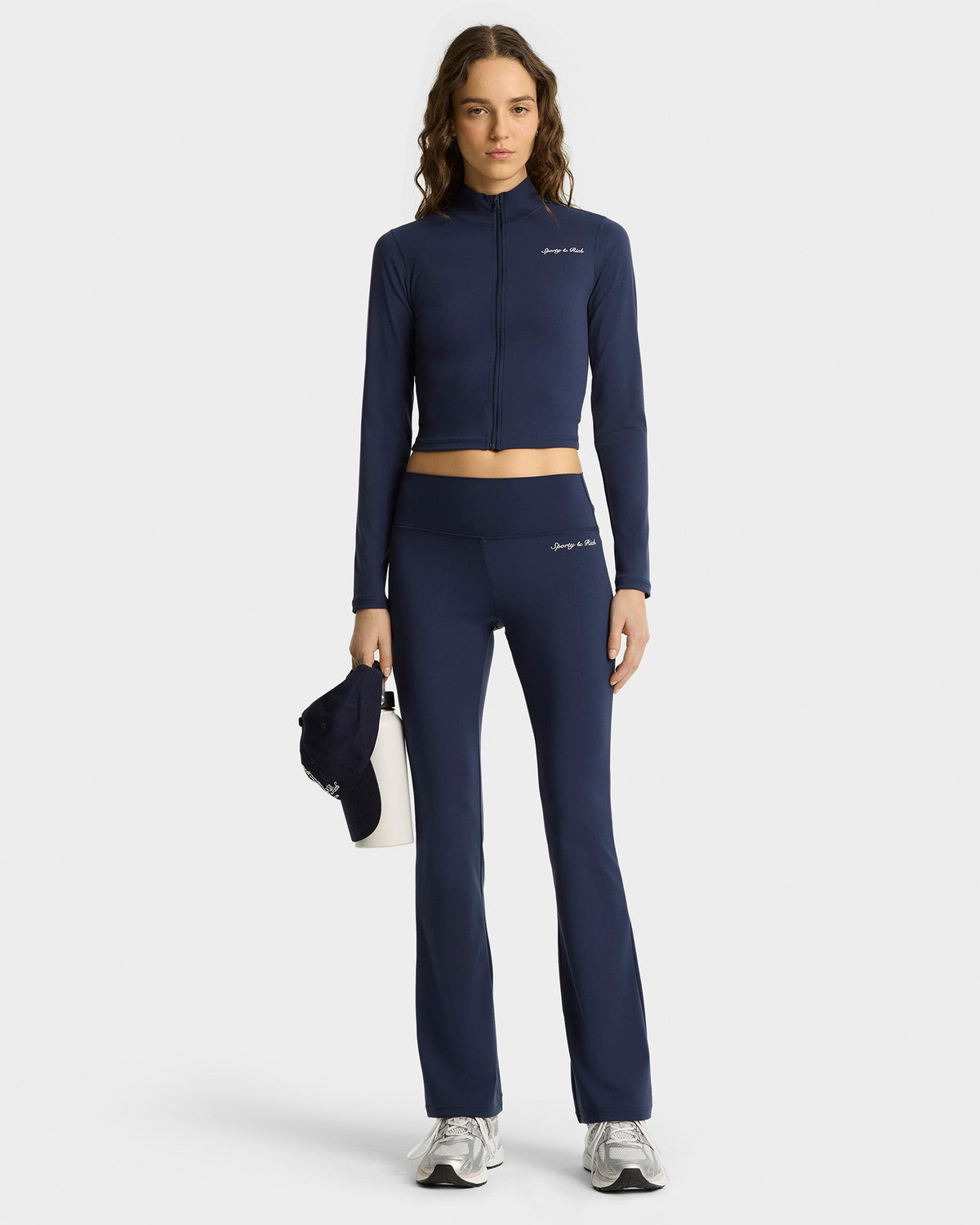 Syracuse Flared Legging - Navy/White