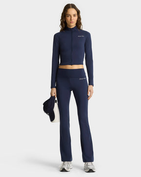 Syracuse Flared Legging - Navy/White