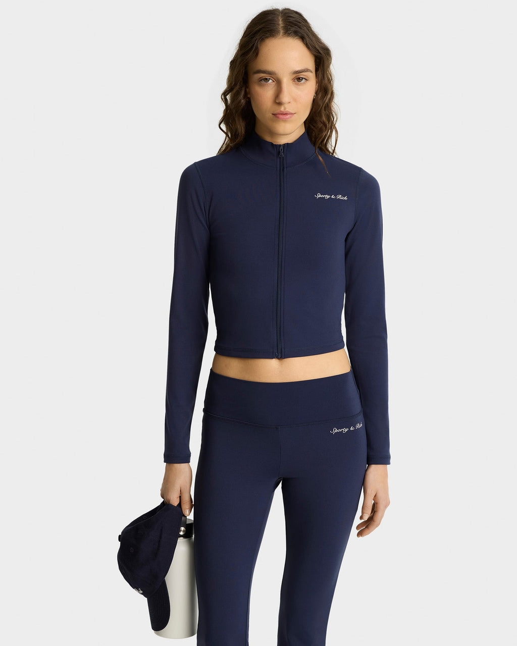 Syracuse Flared Legging - Navy/White