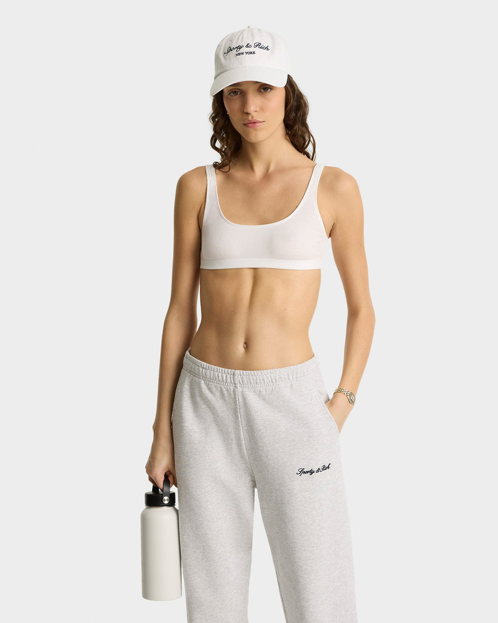 Syracuse Embroidered Sweatpant - Heather Gray/Navy