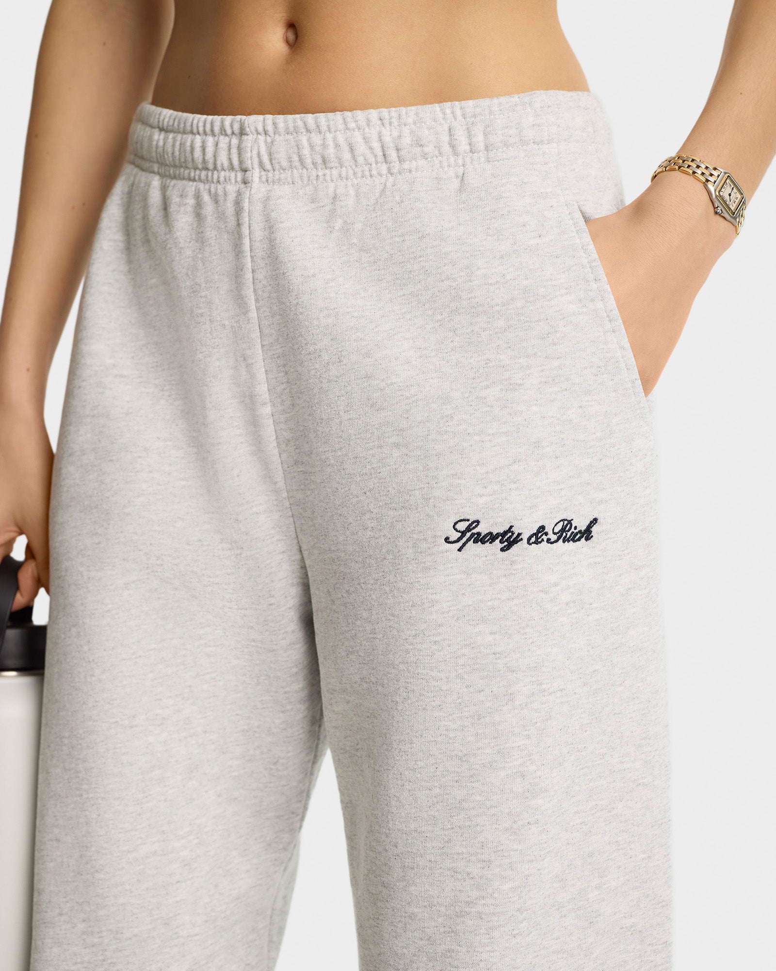 Syracuse Embroidered Sweatpant - Heather Gray/Navy