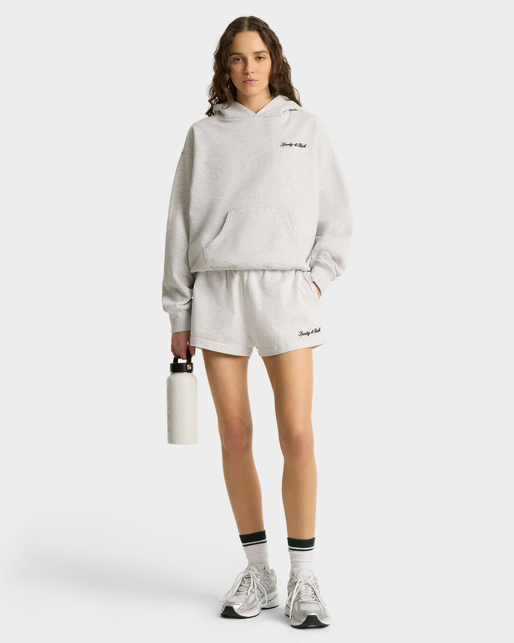 Syracuse Embroidered Hoodie - Heather Gray/Navy