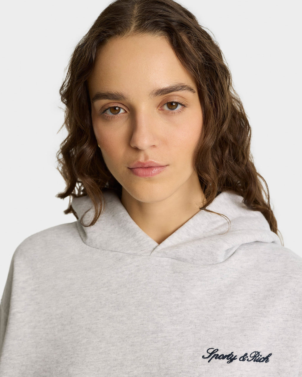 Syracuse Embroidered Hoodie - Heather Gray/Navy