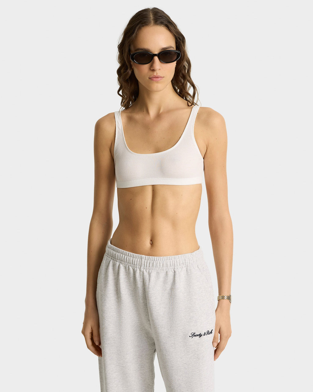 Syracuse Embroidered Wide Sweatpant - Heather Gray/Navy