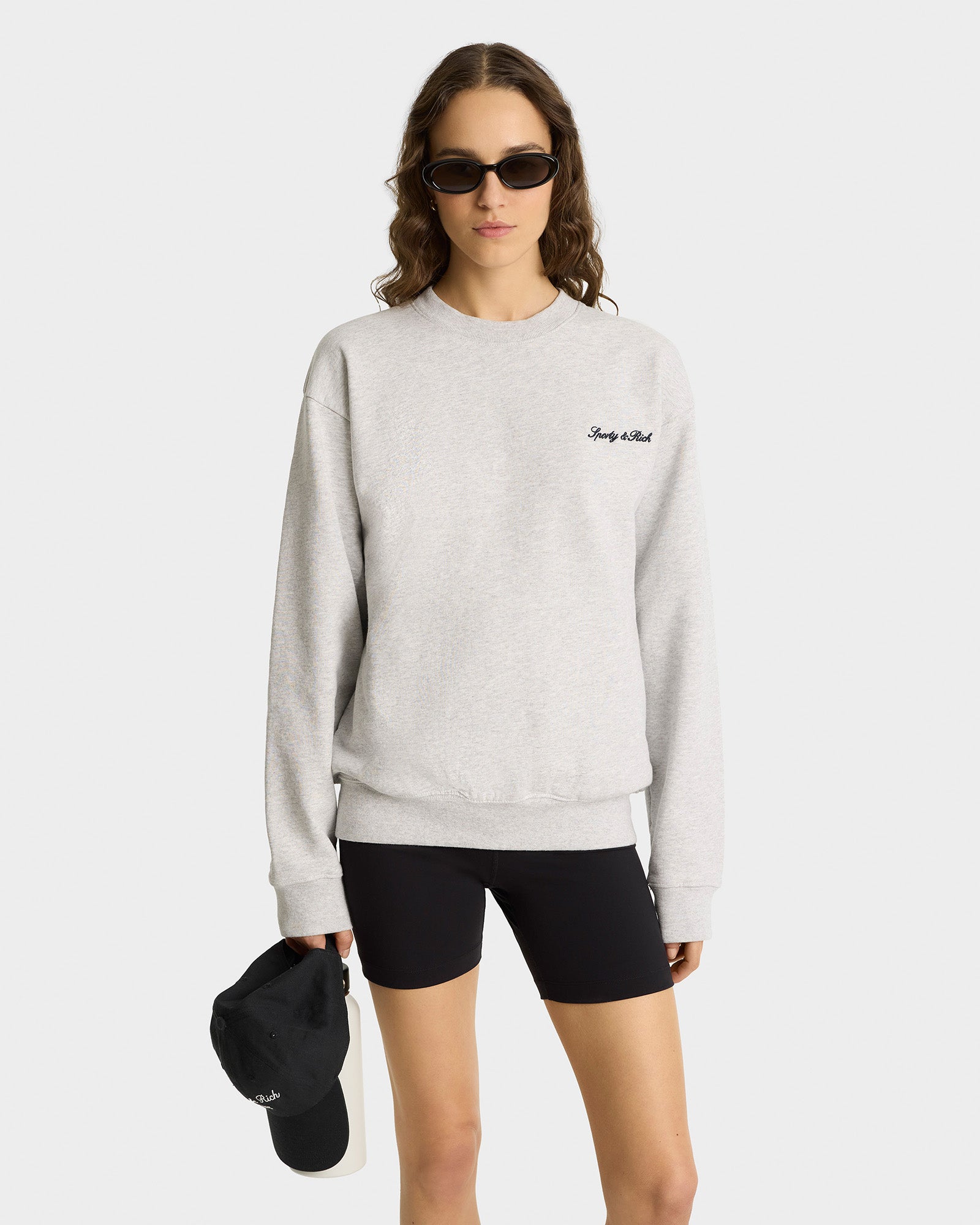 Syracuse Embroidered Crewneck - Heather Gray/Navy