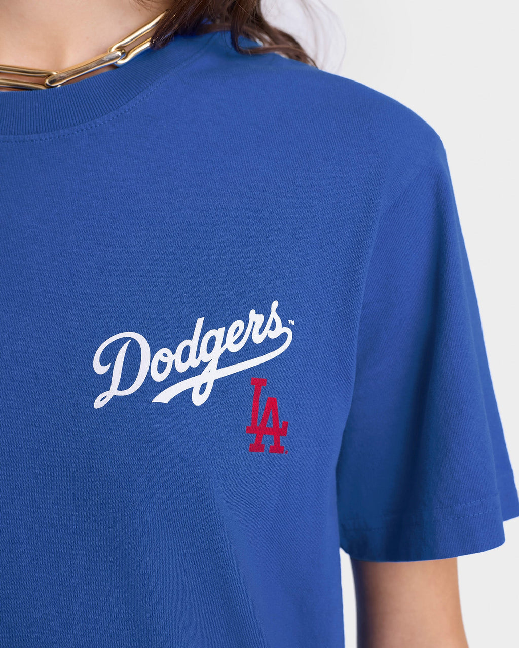 Dodgers Serif T-Shirt - Team Blue/White