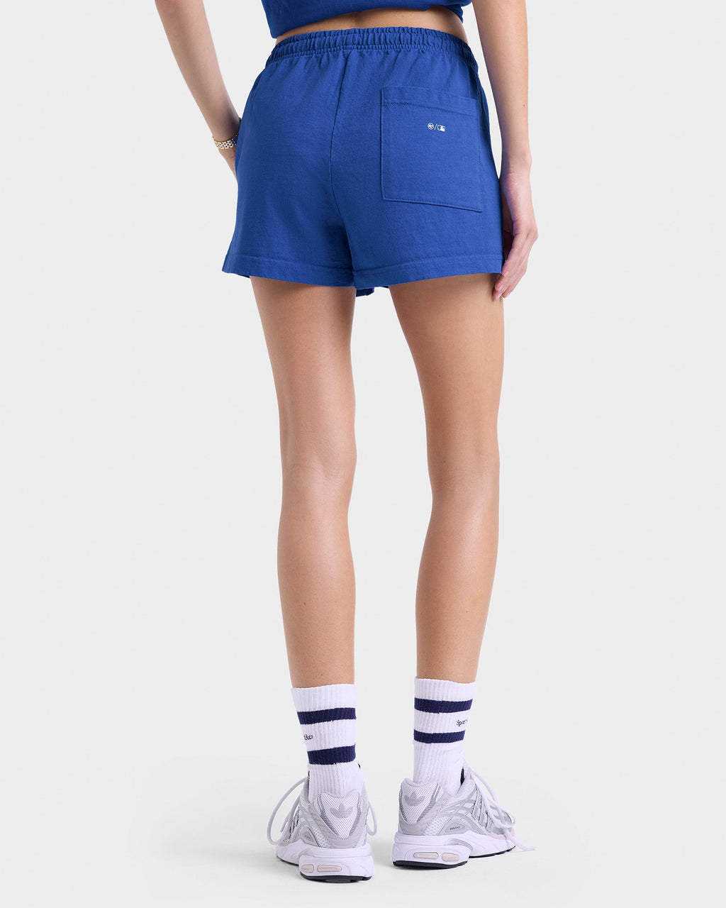 Dodgers Serif Disco Short - Team Blue/White