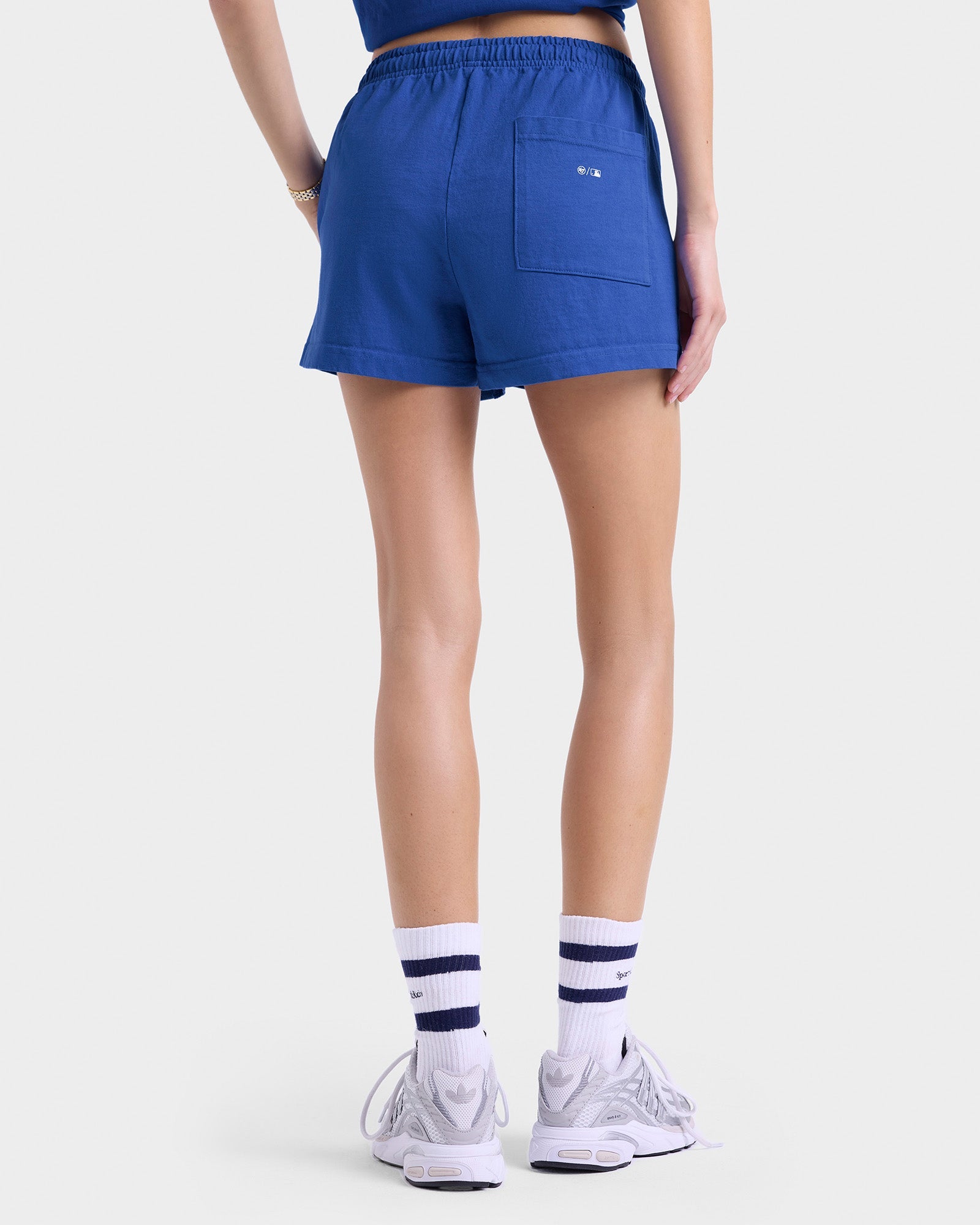 Dodgers Serif Disco Short - Team Blue/White