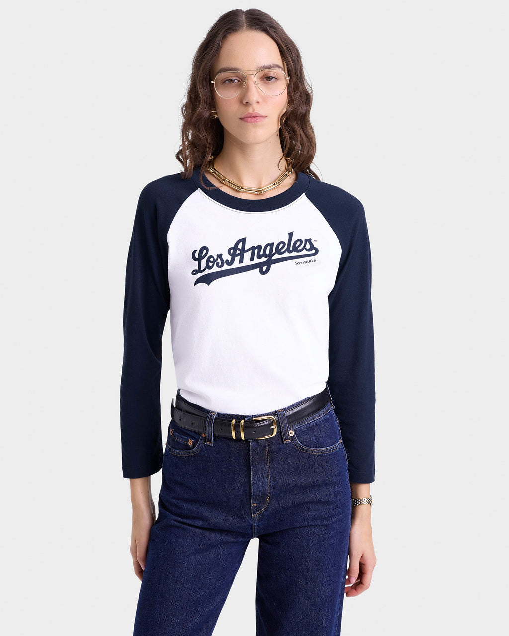 Dodgers Baseball Tee - White/Navy