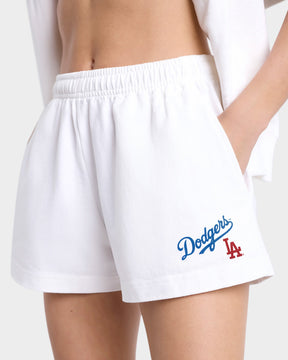 Dodgers Serif Disco Short - White/Team Blue