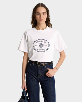 Eden Crest T-Shirt - White/Navy