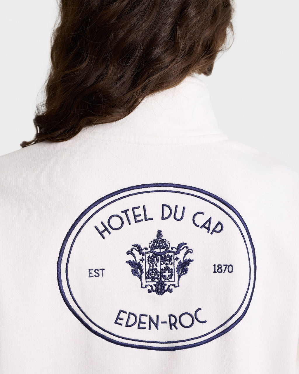 Eden Crest Quarter Zip - White/Navy