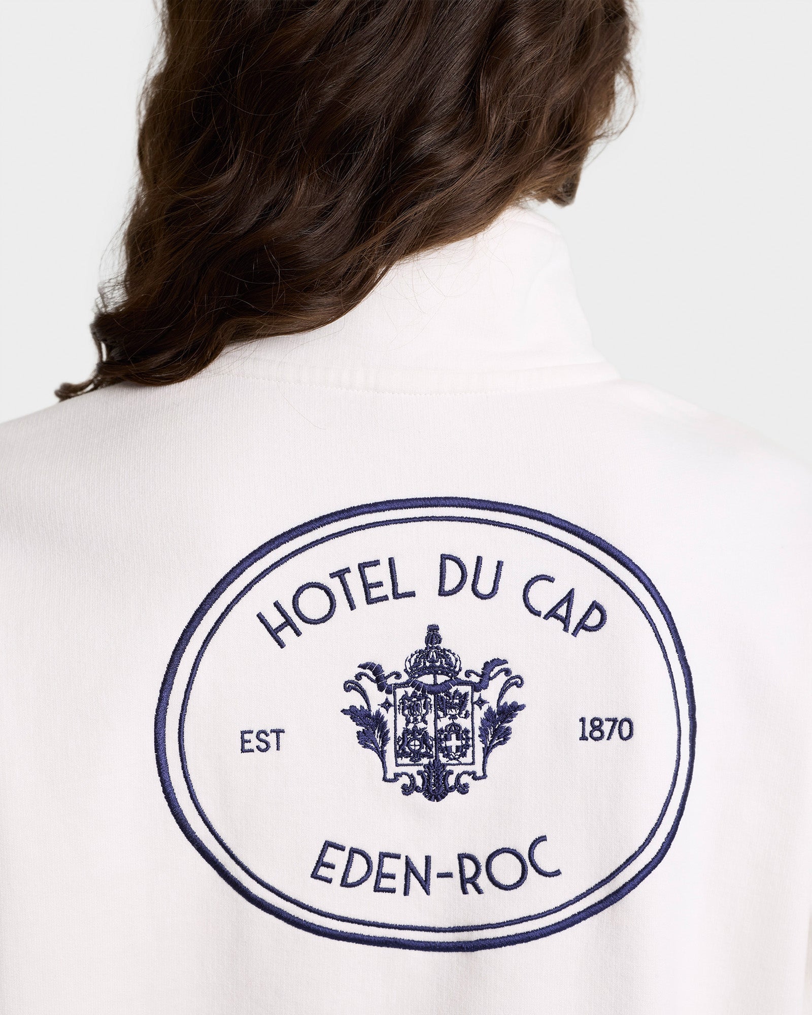Eden Crest Quarter Zip - White/Navy