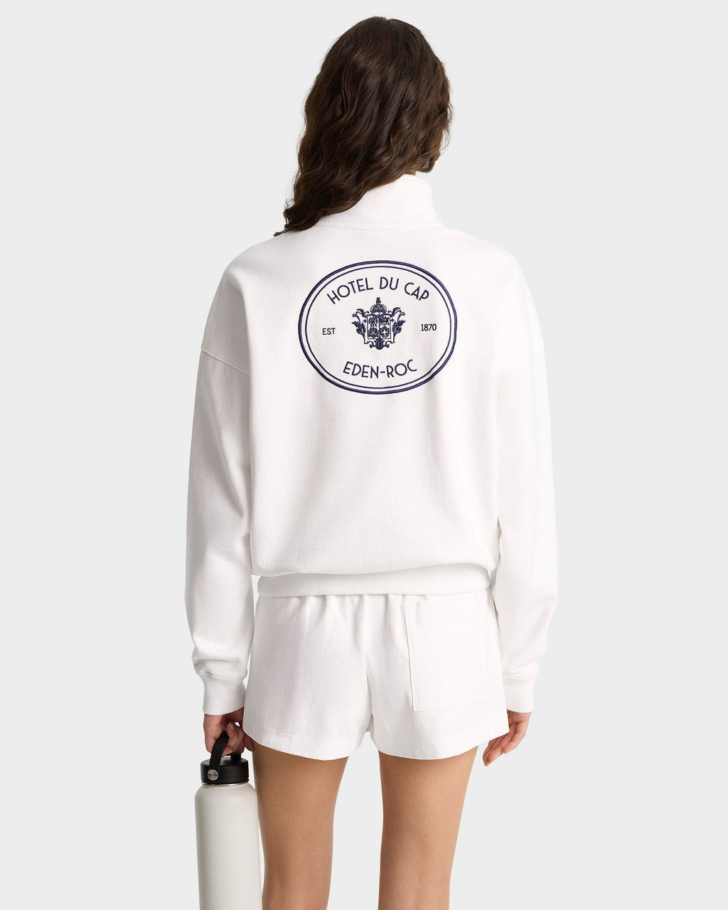 Eden Crest Quarter Zip - White/Navy