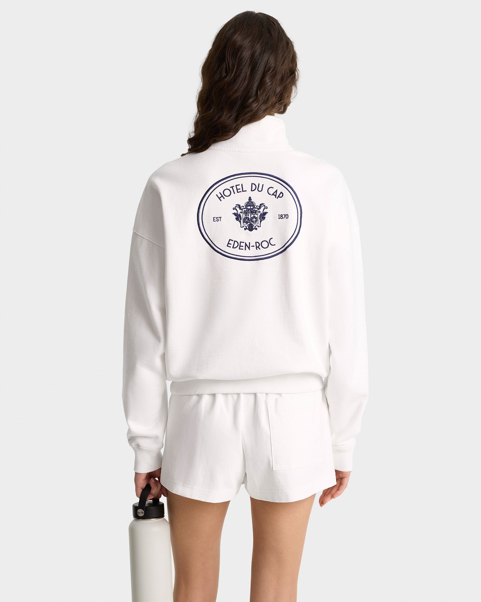 Eden Crest Quarter Zip - White/Navy