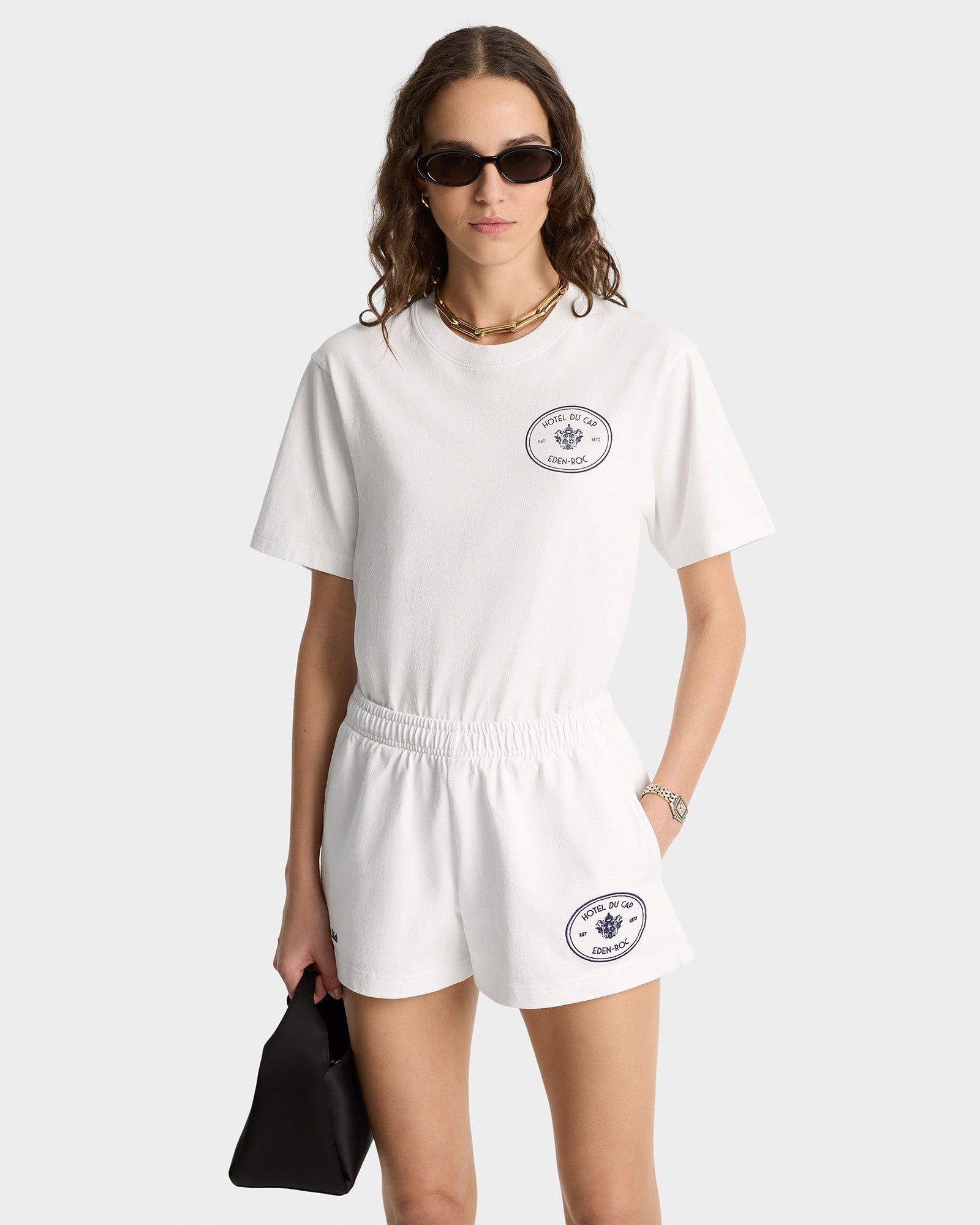 Eden Crest Disco Short - White/Navy