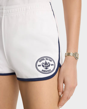 Eden Crest Embroidered Pique Short - White/Navy