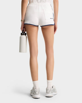 Eden Crest Embroidered Pique Short - White/Navy