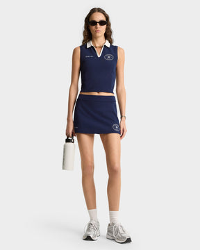Eden Crest Sports Polo Vest - Navy/White