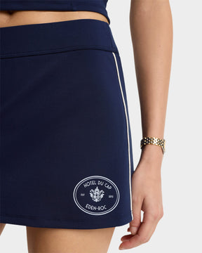 Eden Crest Court Skirt - Navy/White
