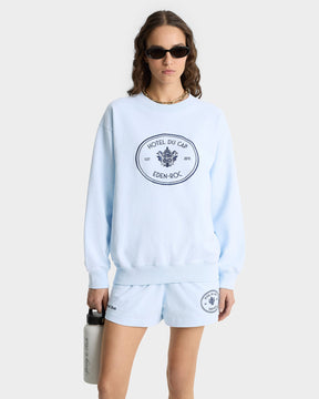 Eden Crest Crewneck - Ciel/Navy