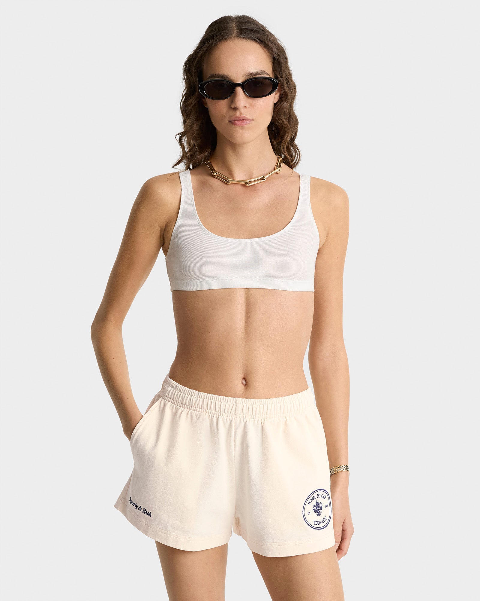 Eden Crest Disco Short - Cream/Navy