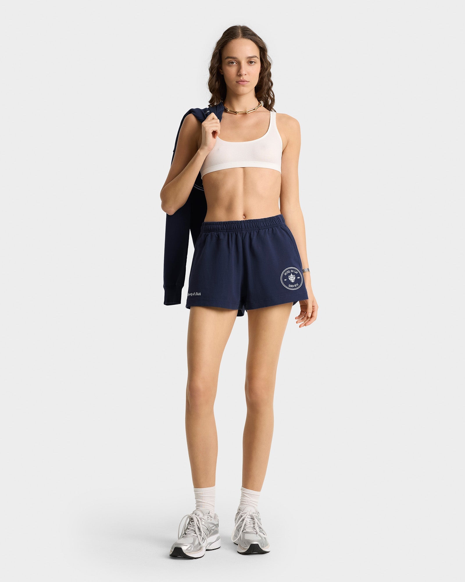Eden Crest Disco Short - Navy/White