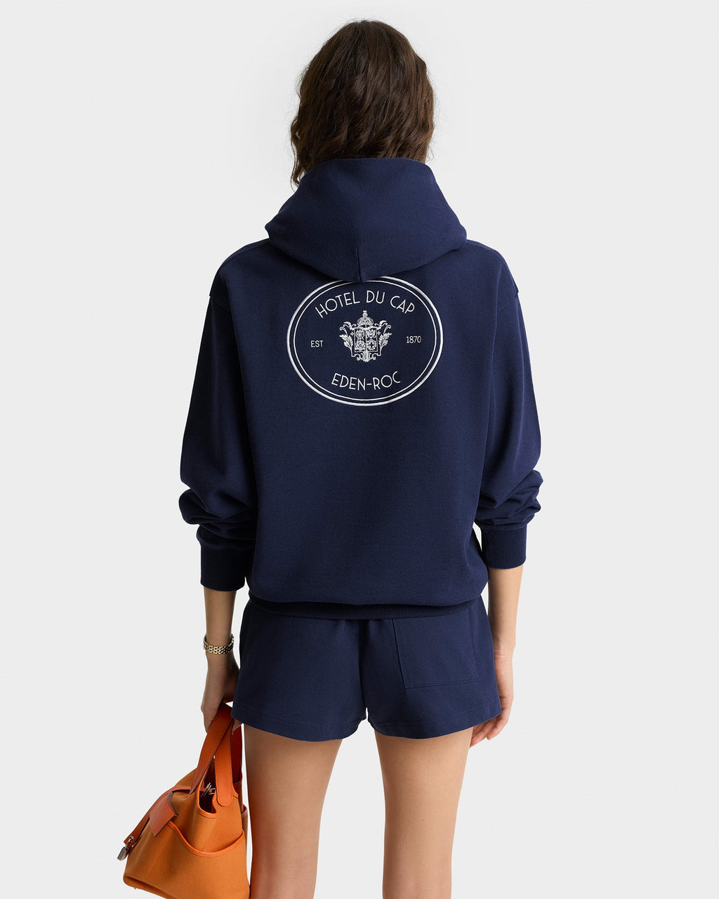 Eden Crest Hoodie - Navy/White