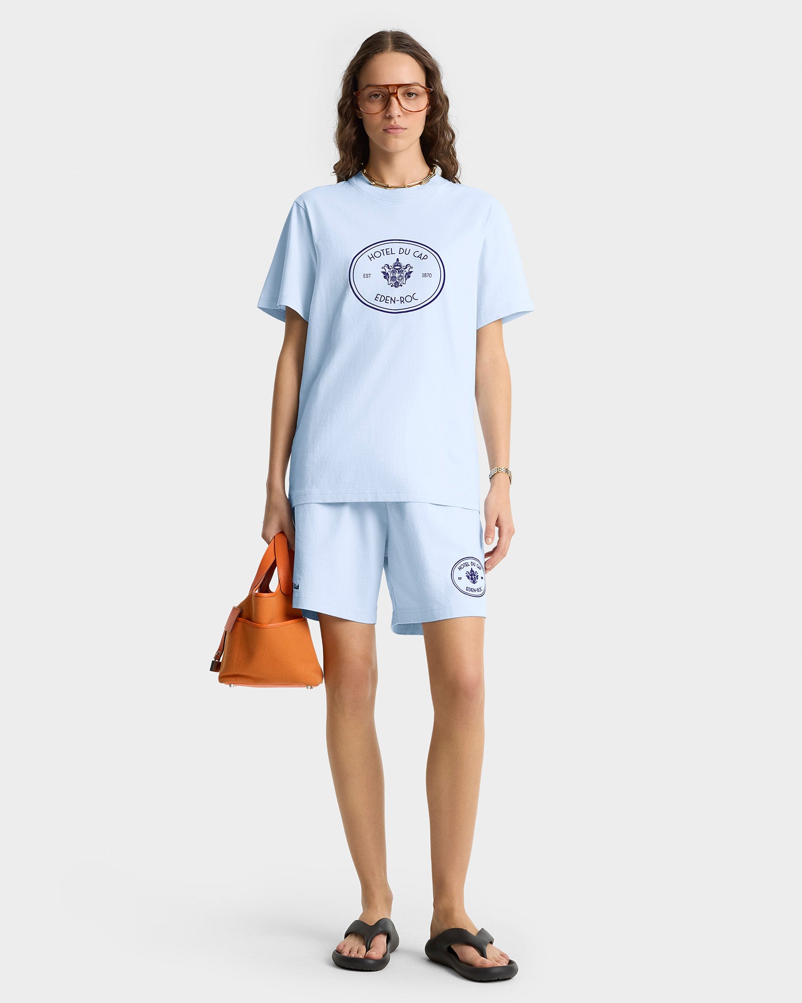 Eden Crest T-Shirt - Ciel/Navy