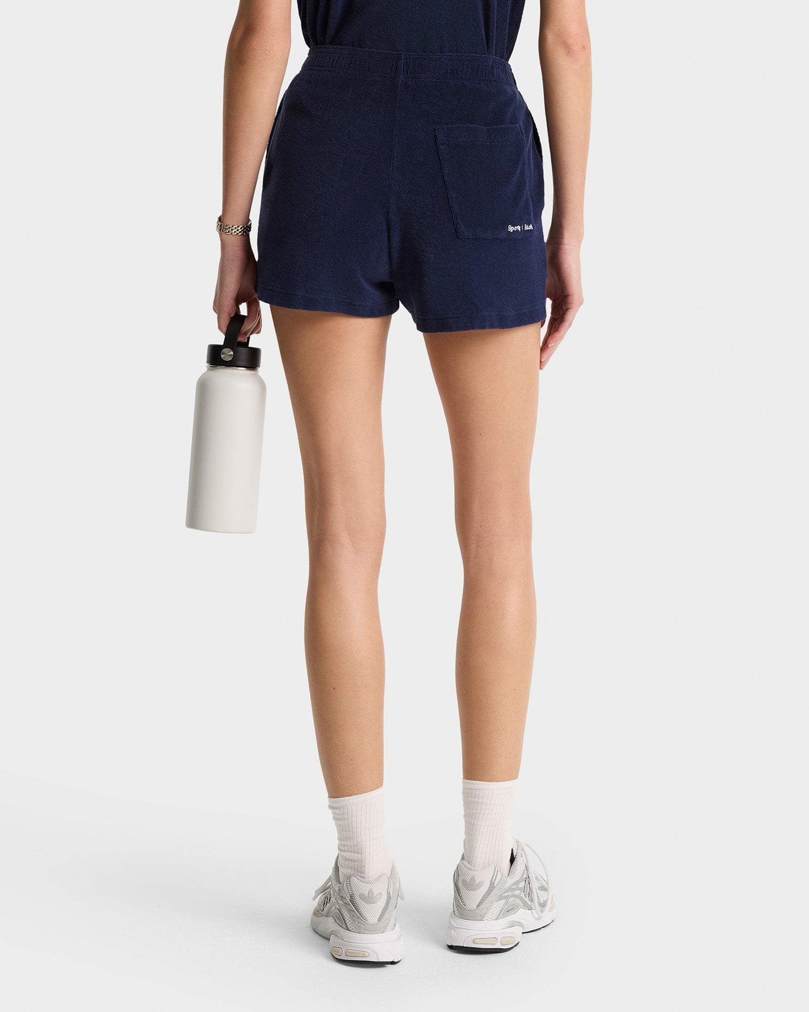 Eden Script Terry Short - Navy/White