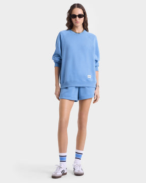 SR Runner Soft Crewneck - Juniper/White