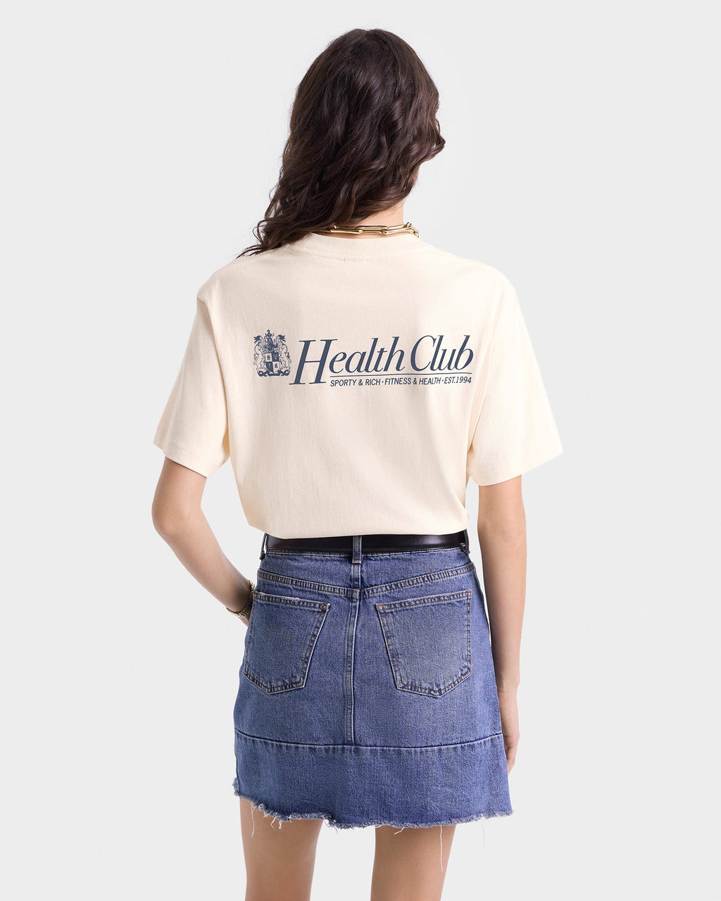 Lion Health T-Shirt - Cream/Navy