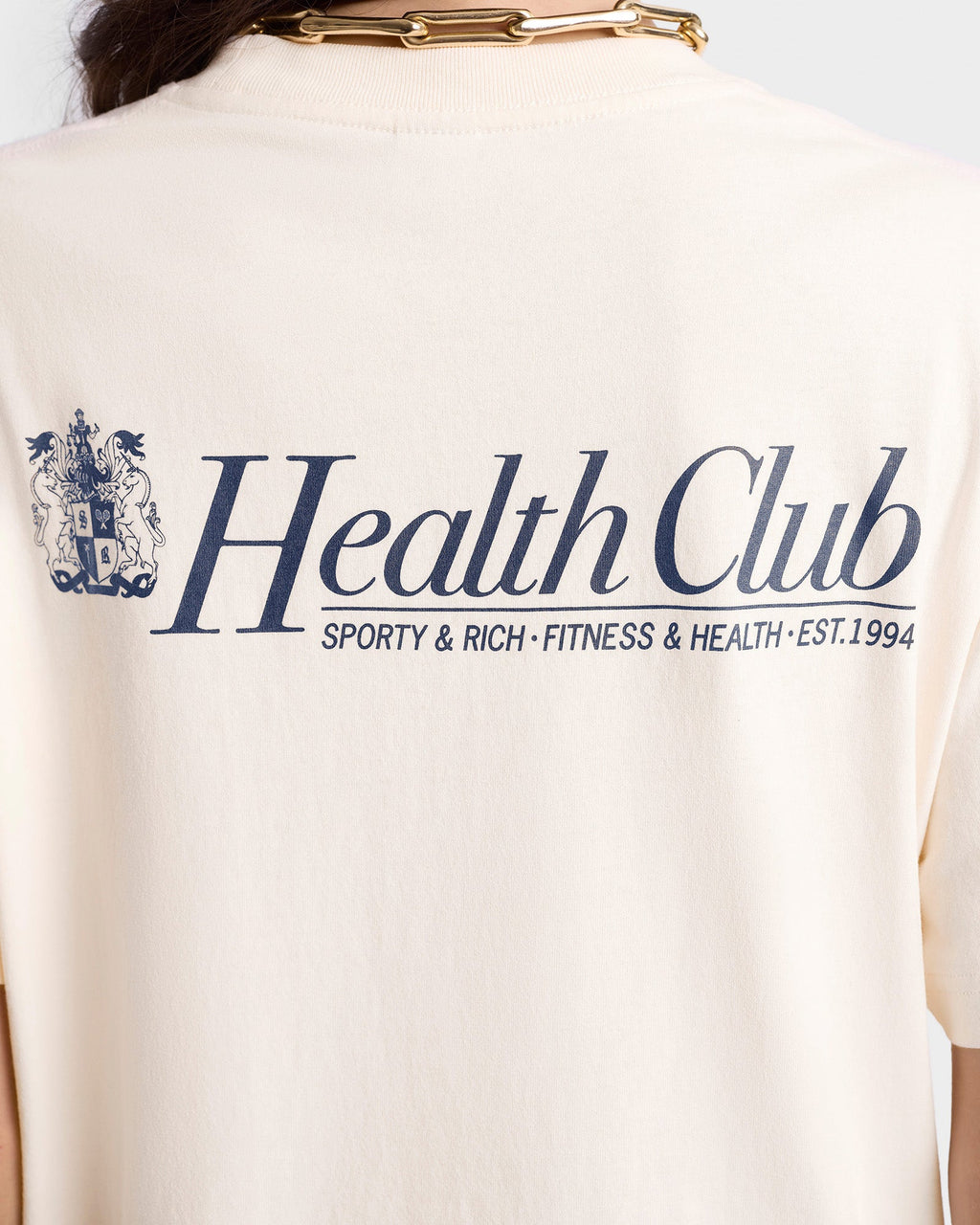 Lion Health T-Shirt - Cream/Navy