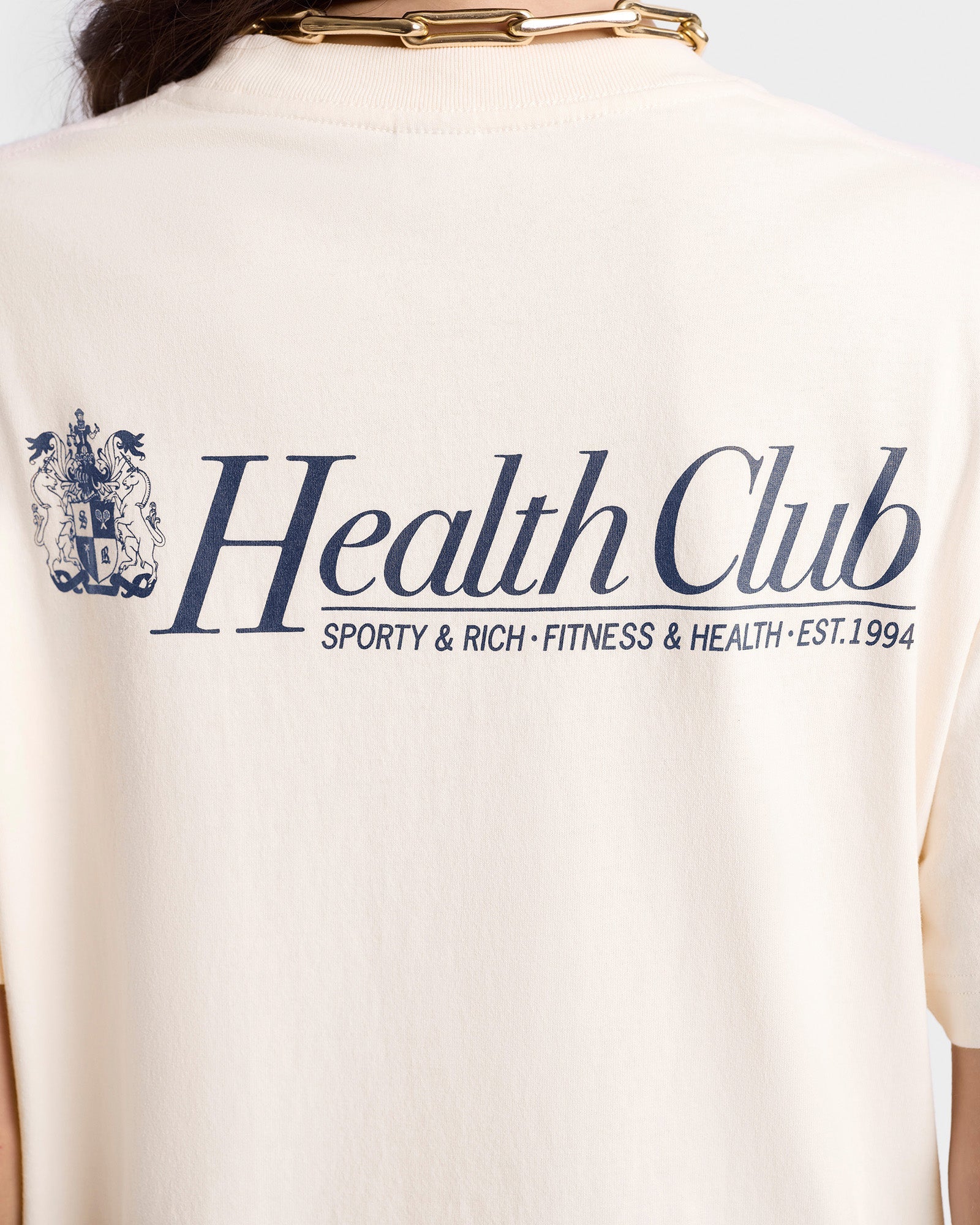 Lion Health T-Shirt - Cream/Navy