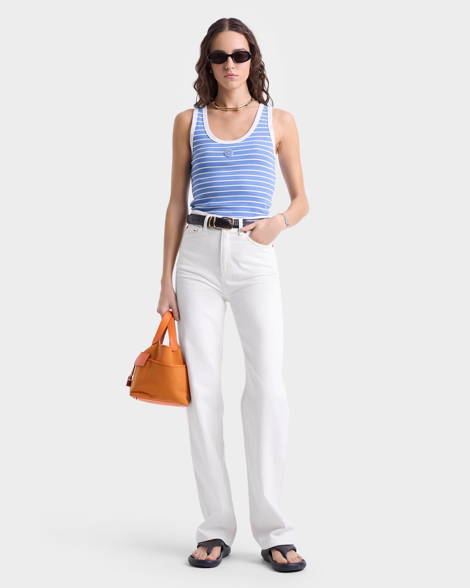 SRHWC Baby Tank - Juniper/White