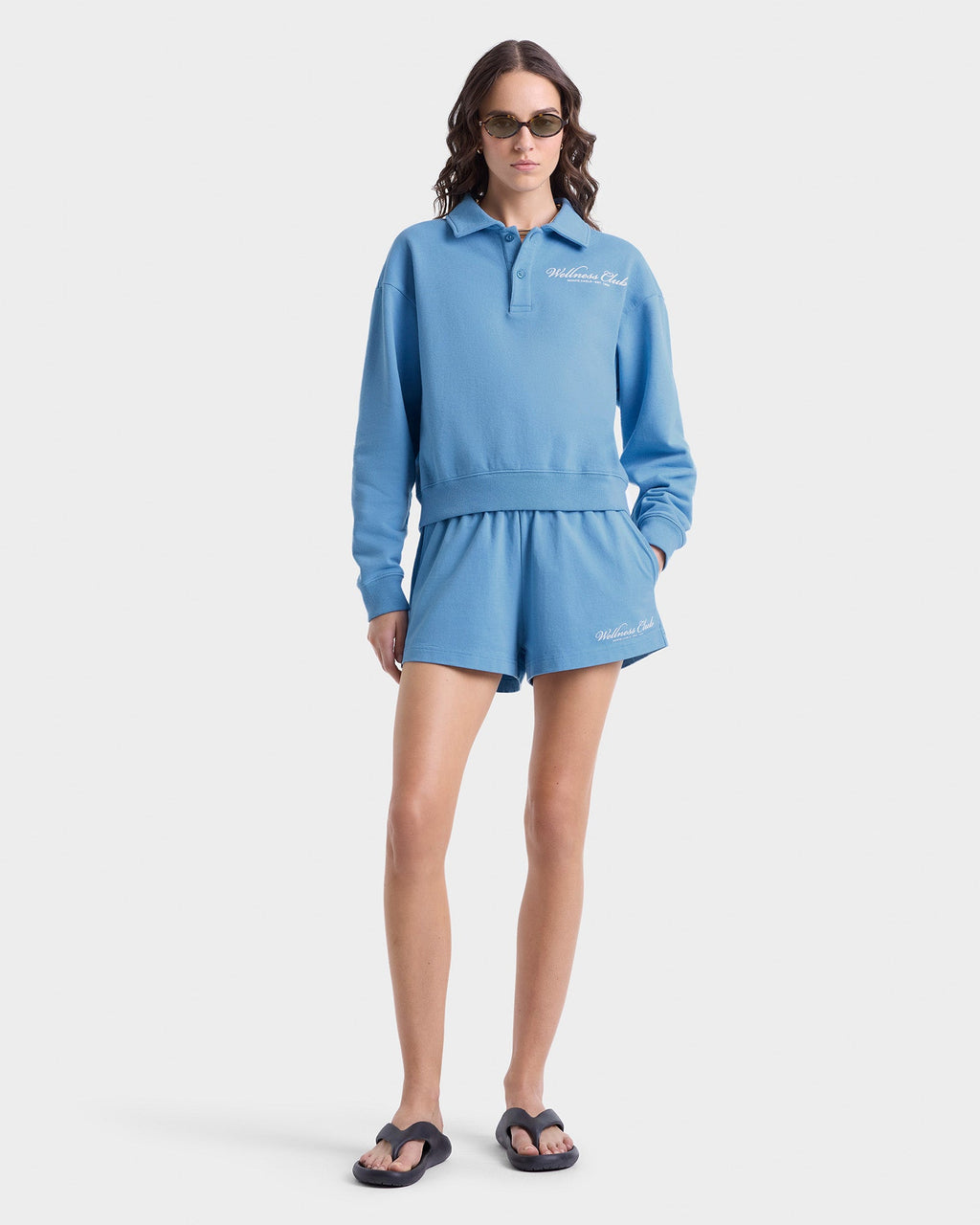 Wellness Club Polo - Juniper/White