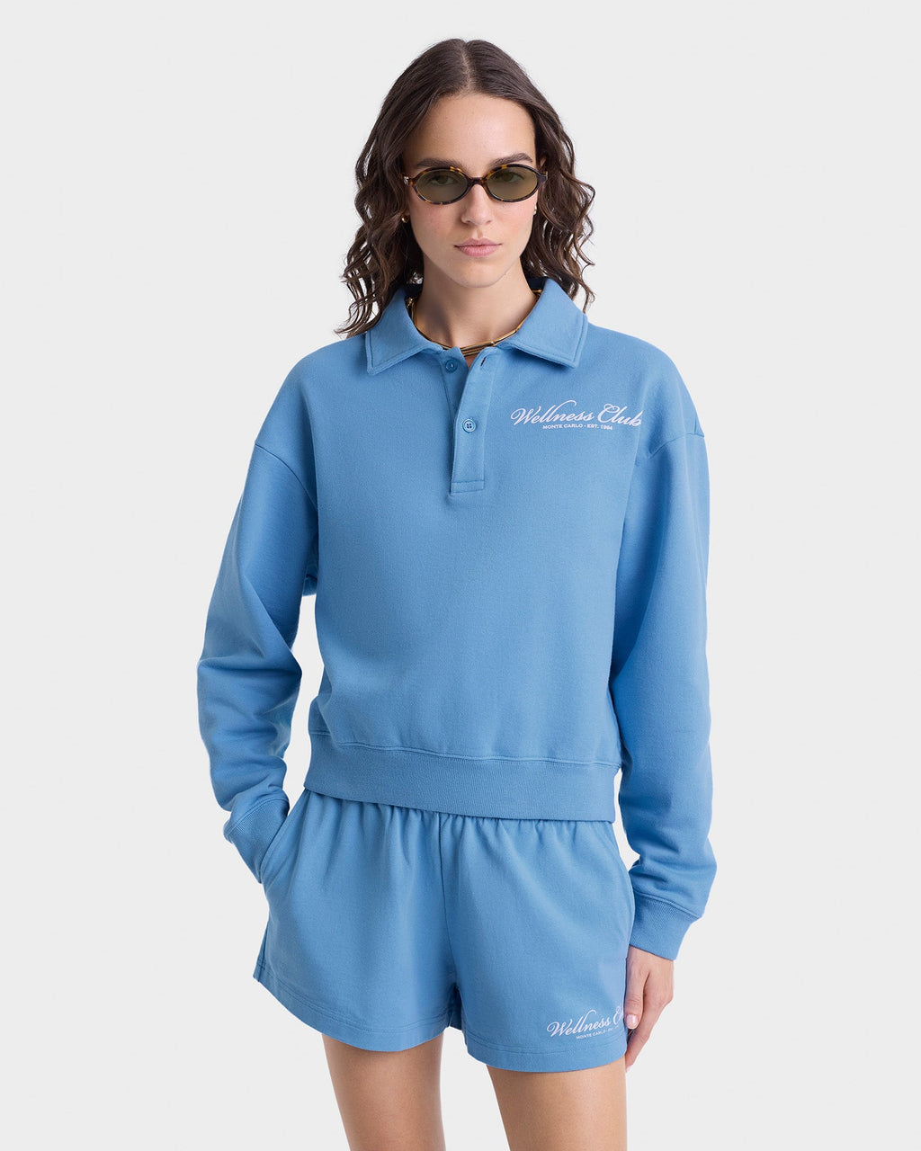 Wellness Club Polo - Juniper/White