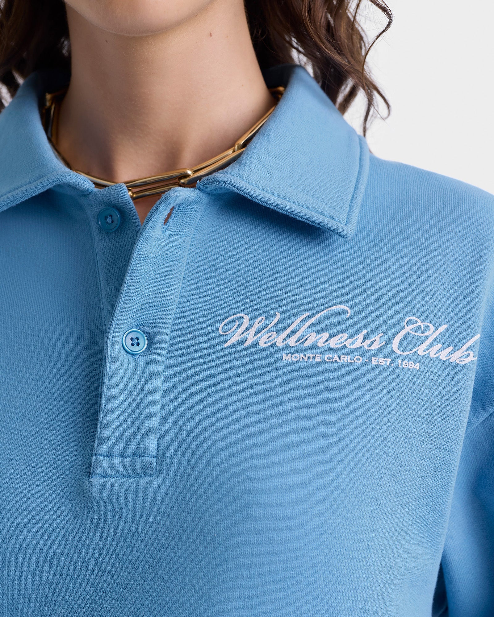 Wellness Club Polo - Juniper/White