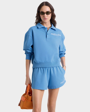 Wellness Club Disco Short - Juniper/White