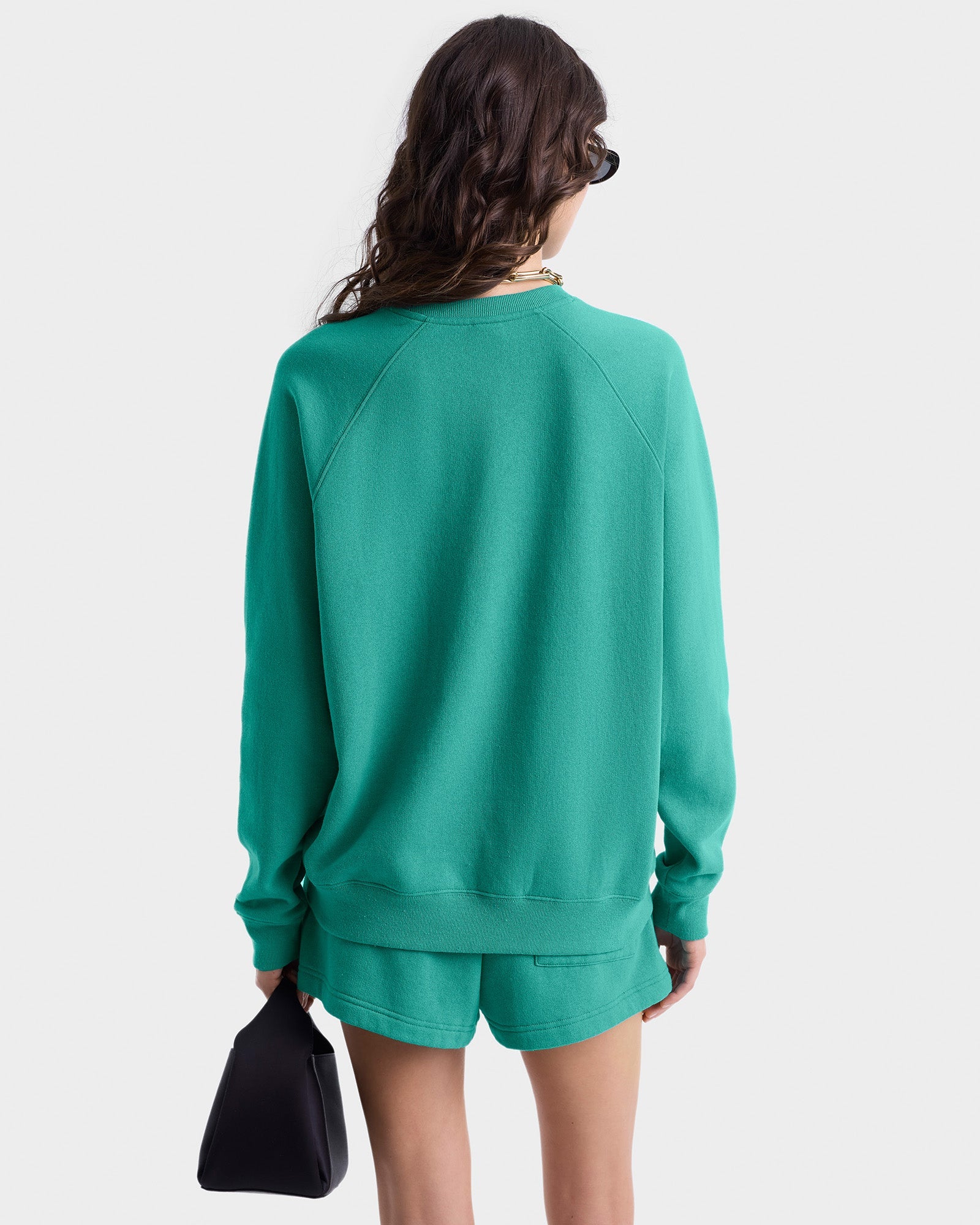 SR Runner Soft Crewneck - Spring Green/Navy