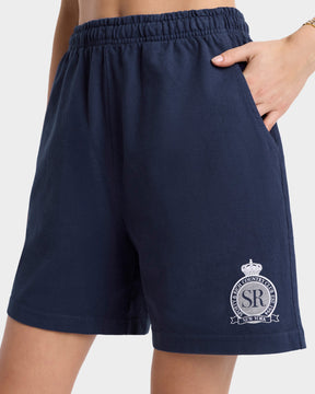 Royal Club Gym Short - Navy/White