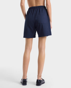 Royal Club Gym Short - Navy/White