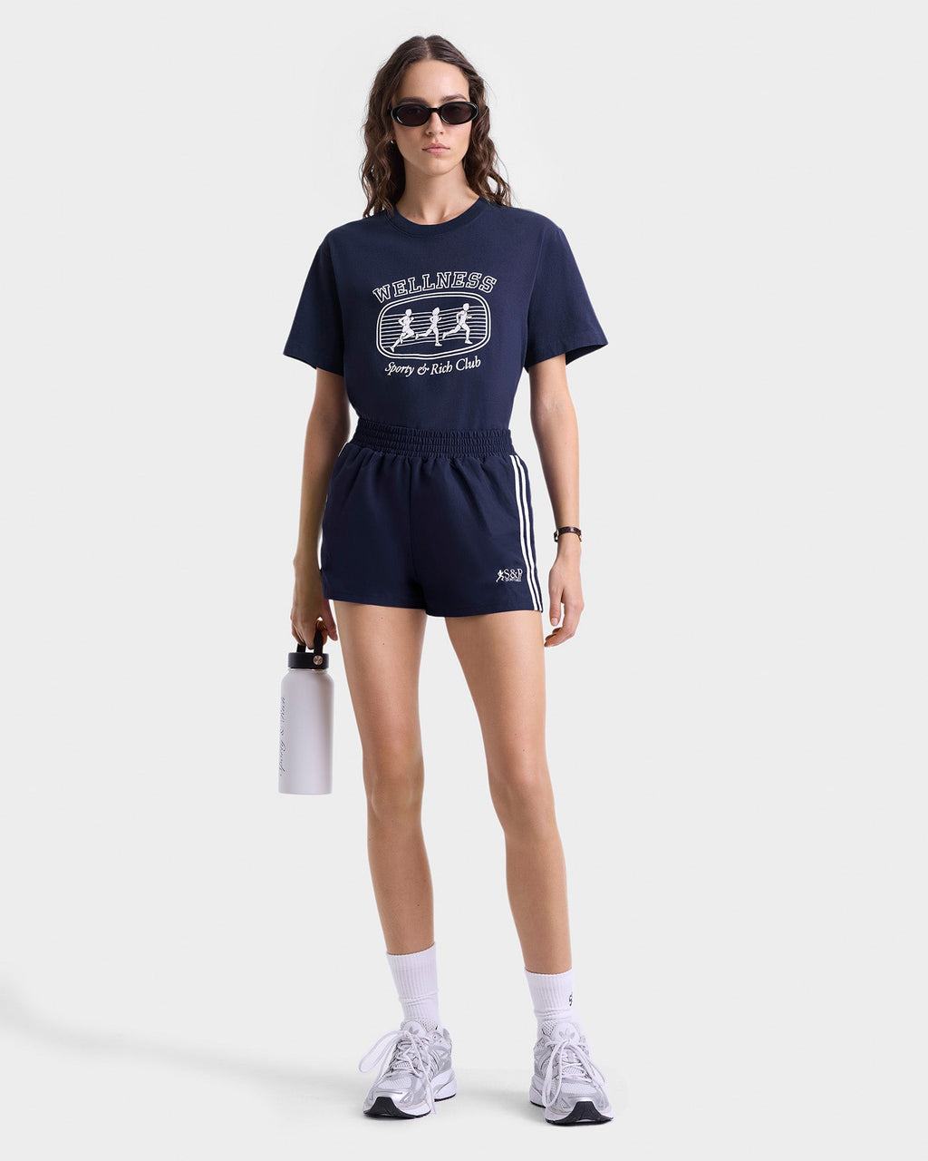 Paris Marathon T-Shirt - Navy/White